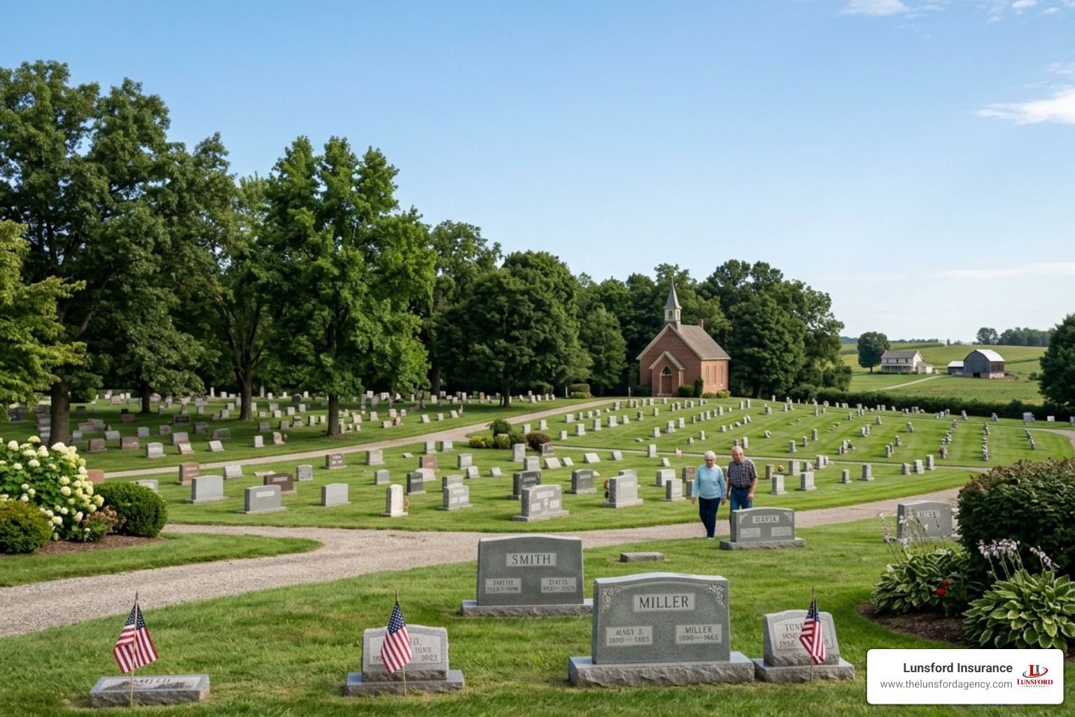 Peaceful Ohio cemetery representing legacy and final arrangements - retirement long term care