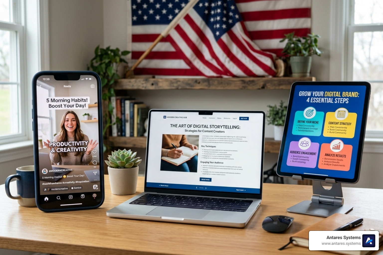 Various content formats like reels, blogs, and infographics - digital content creation