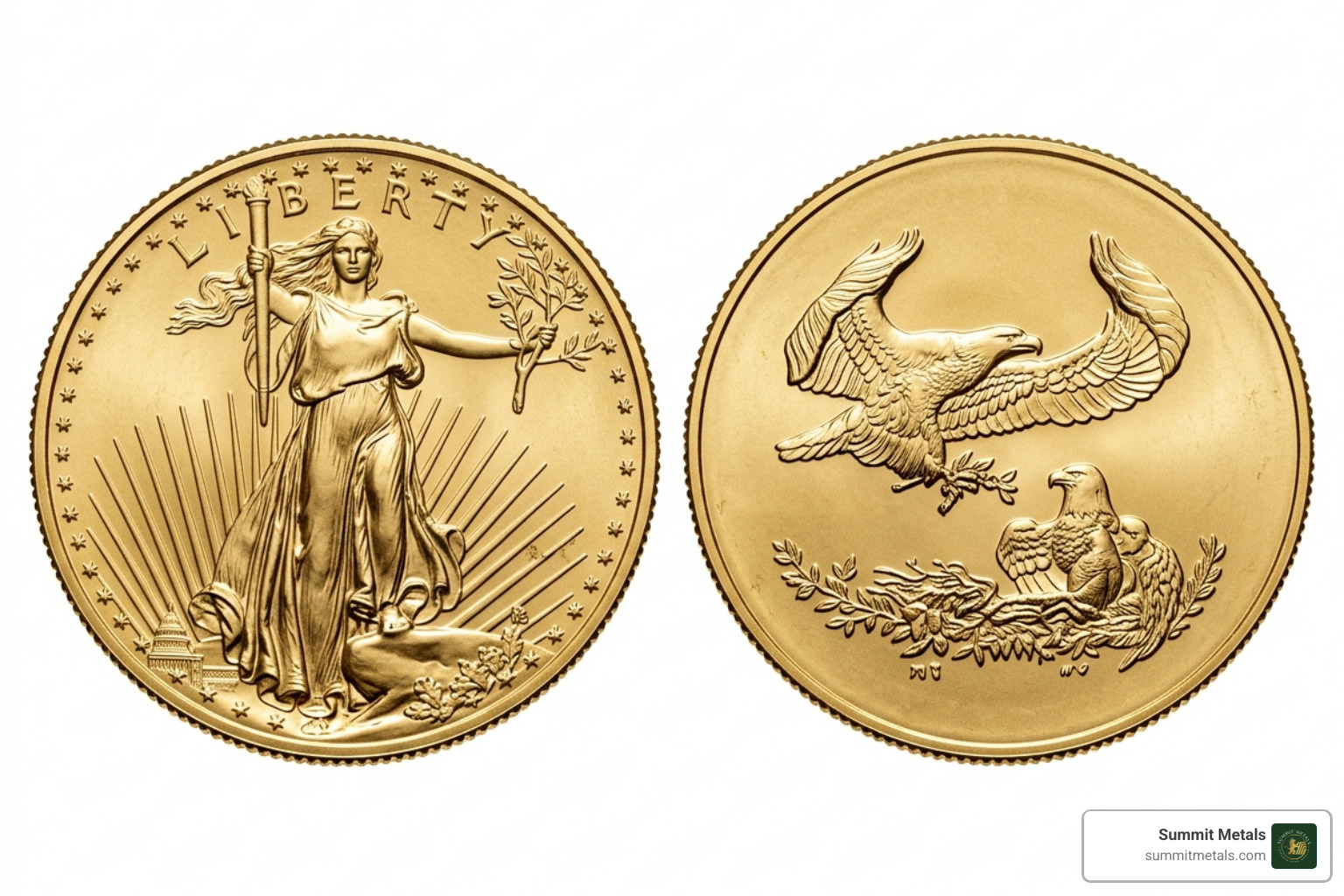 1 oz American Gold Eagle coin brilliant uncirculated - gold eagle 1 oz