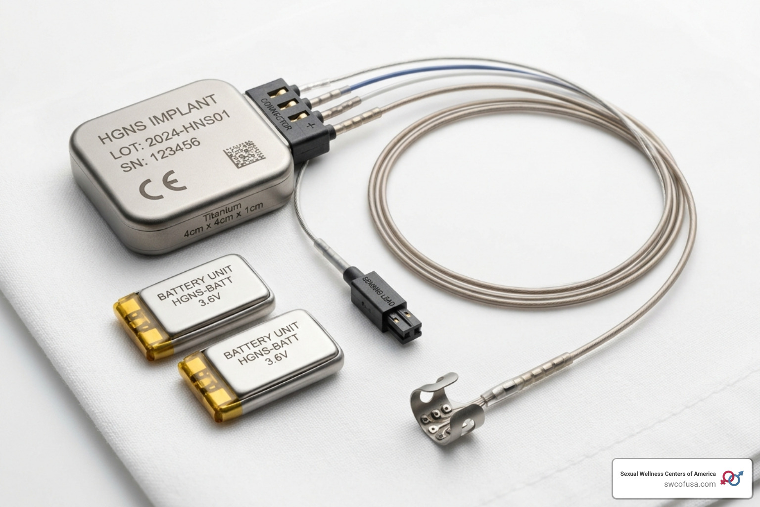Small medical implant device for nerve stimulation - newest treatment for sleep apnea
