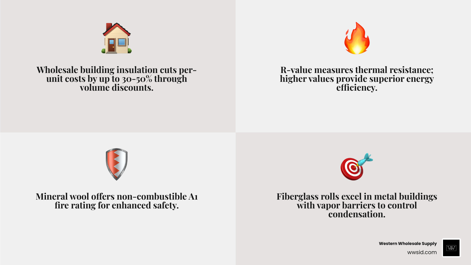 Infographic showing insulation types, R-values, and wholesale buying steps for contractors in 2026 - wholesale building Infographic showing insulation types, R-values, and wholesale buying steps for contractors in 2026 - wholesale building