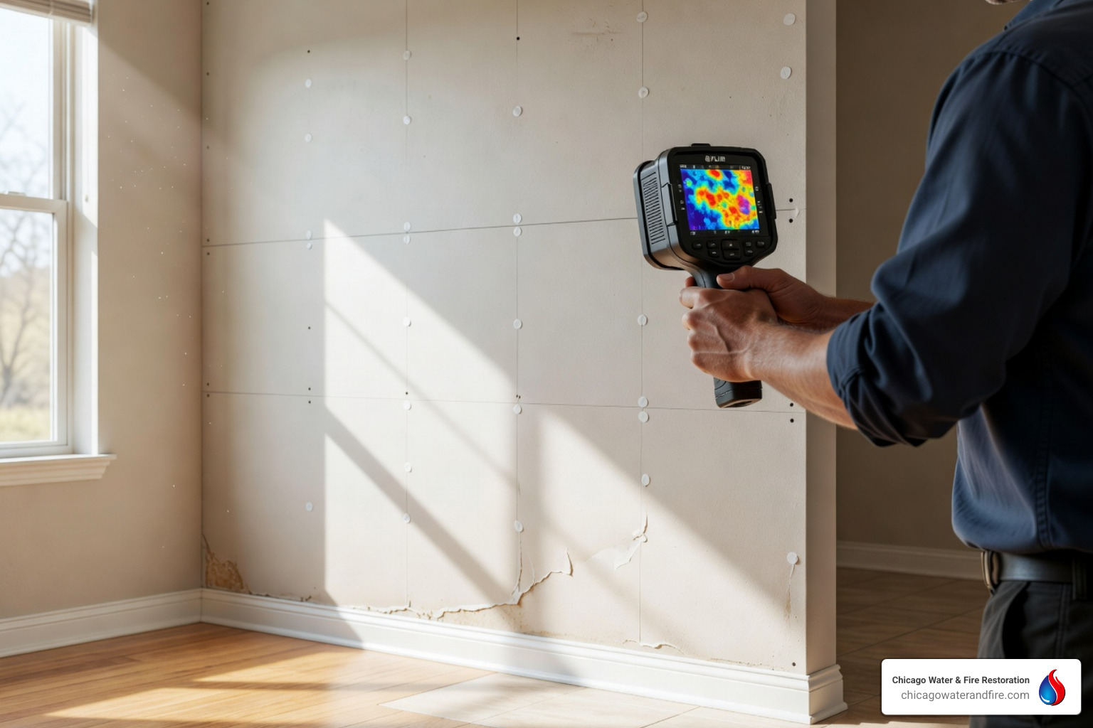 moisture mapping restoration technician thermal imaging camera - what is moisture mapping​