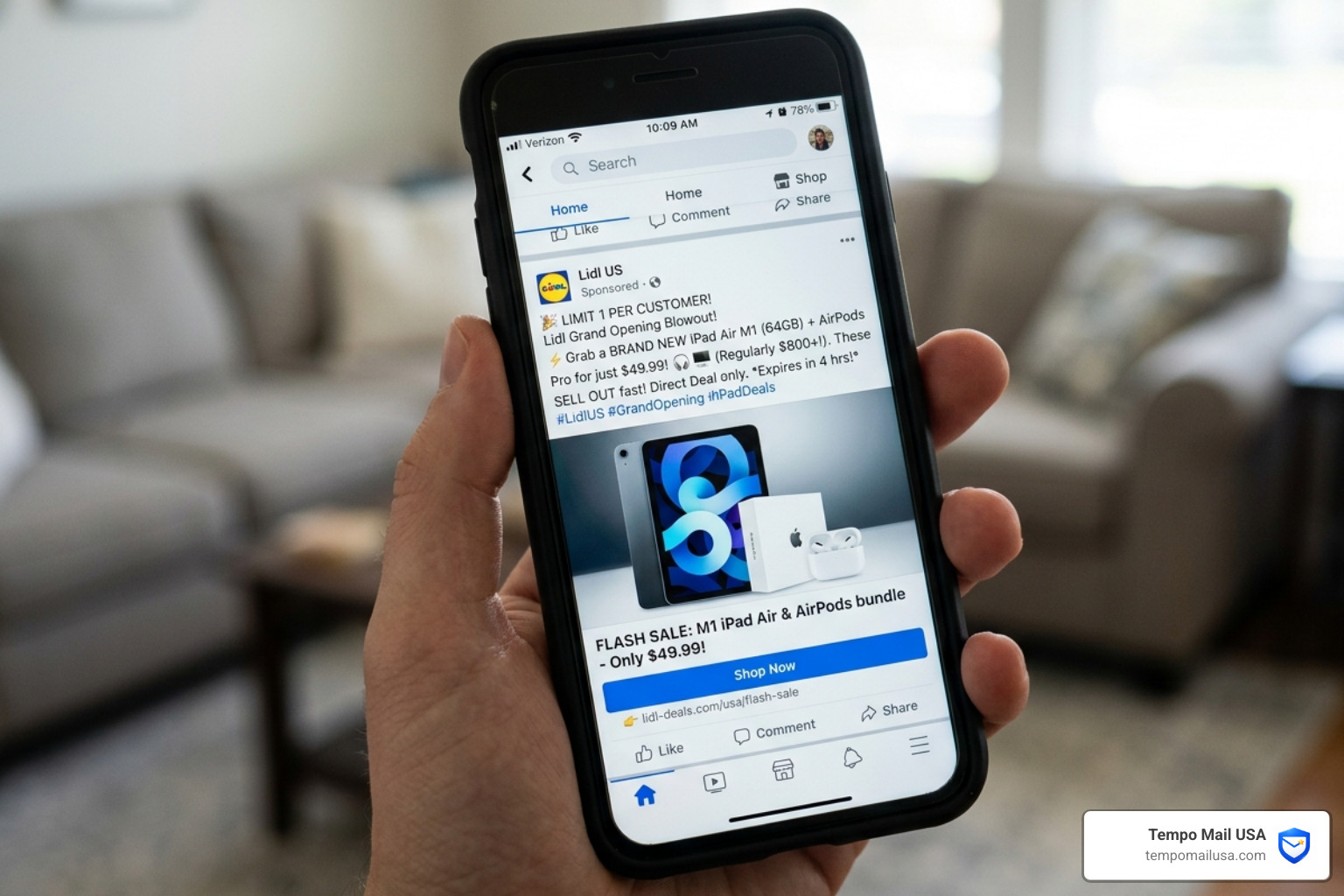Deceptive social media ads leading to phishing websites - nfeeds scam Deceptive social media ads leading to phishing websites - nfeeds scam