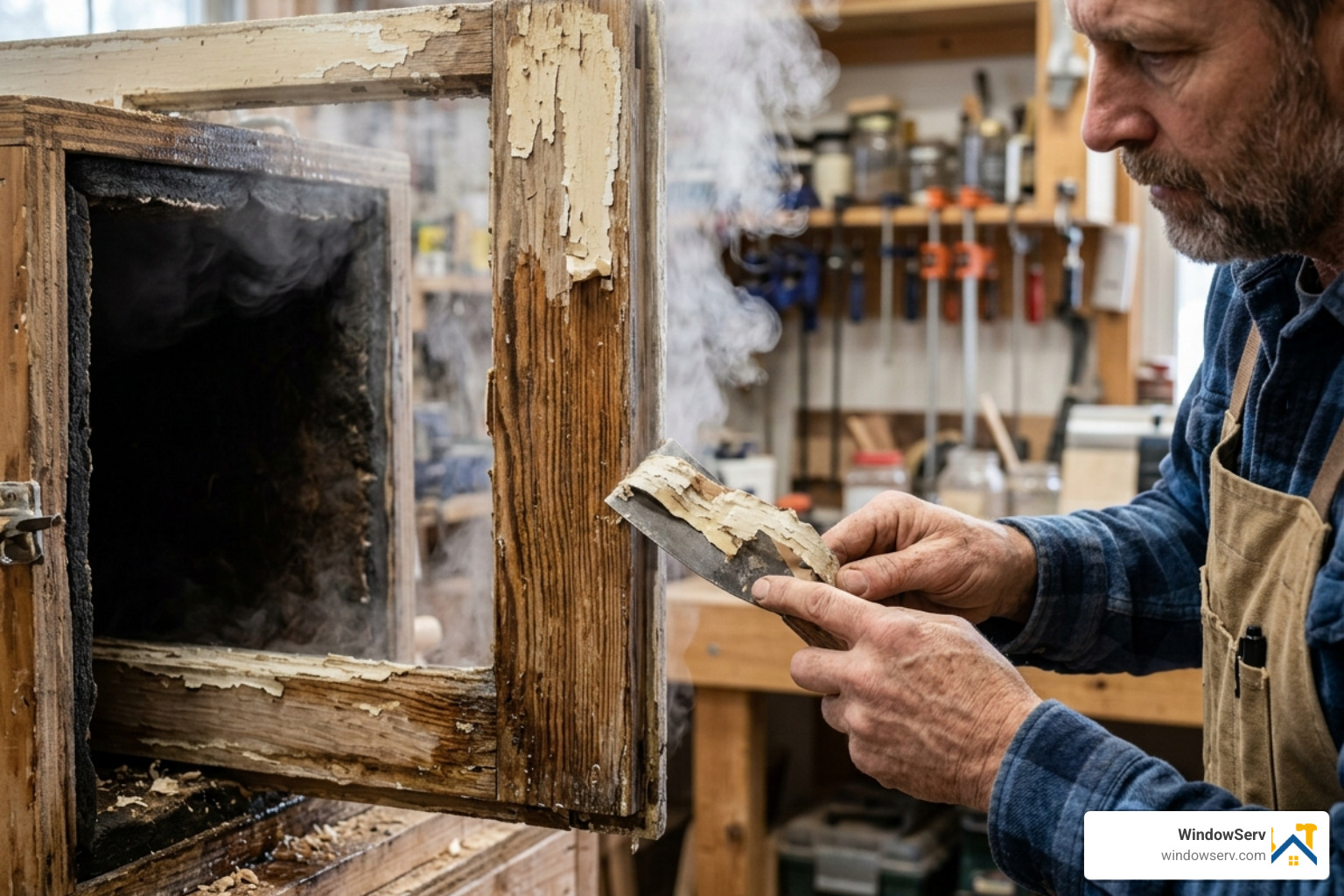 Stripping paint from a historic wood window sash using a steam box - cost to restore wood windows