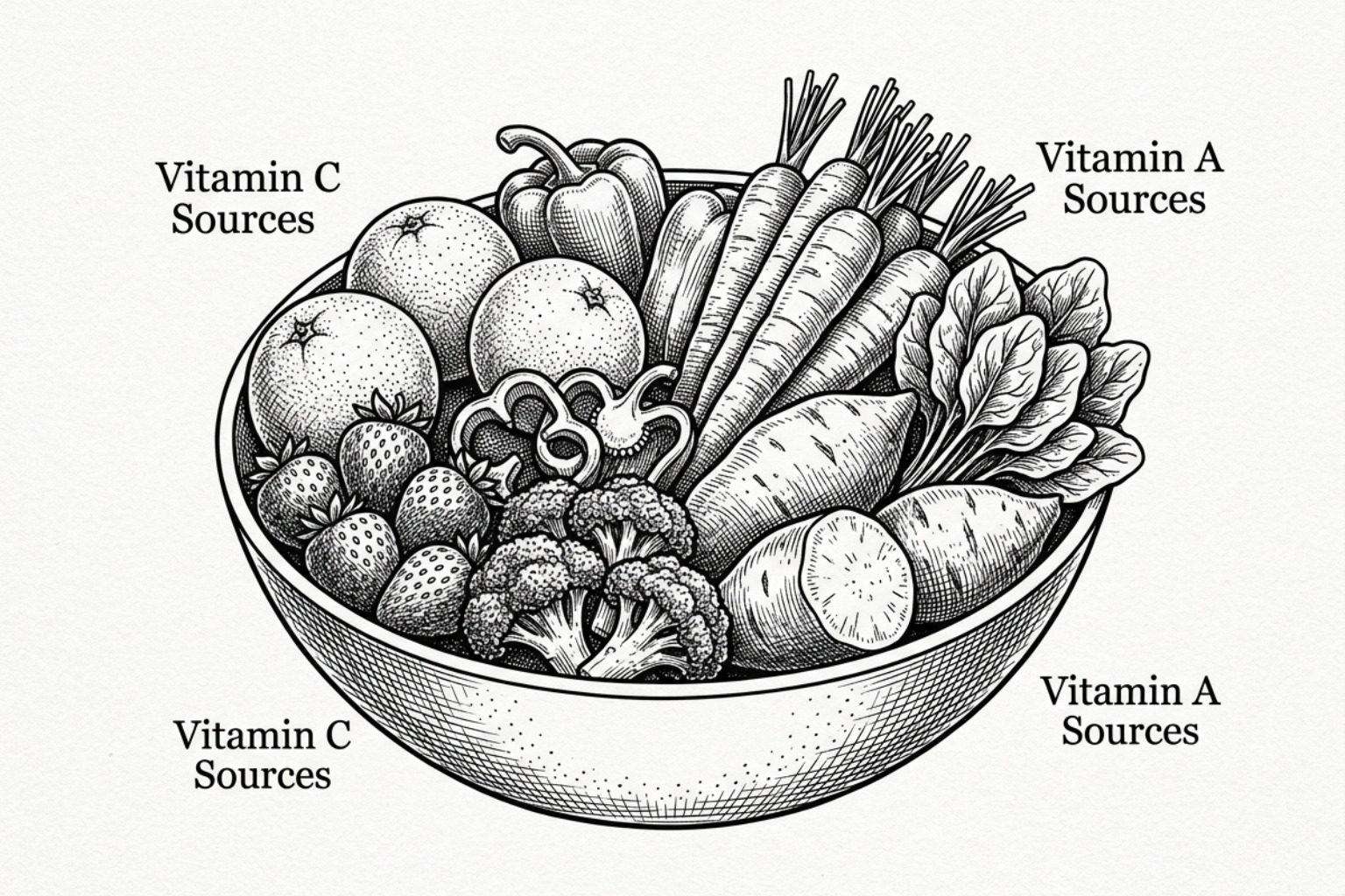 Vitamin C and A food sources - Vitamins for scar healing Vitamin C and A food sources - Vitamins for scar healing