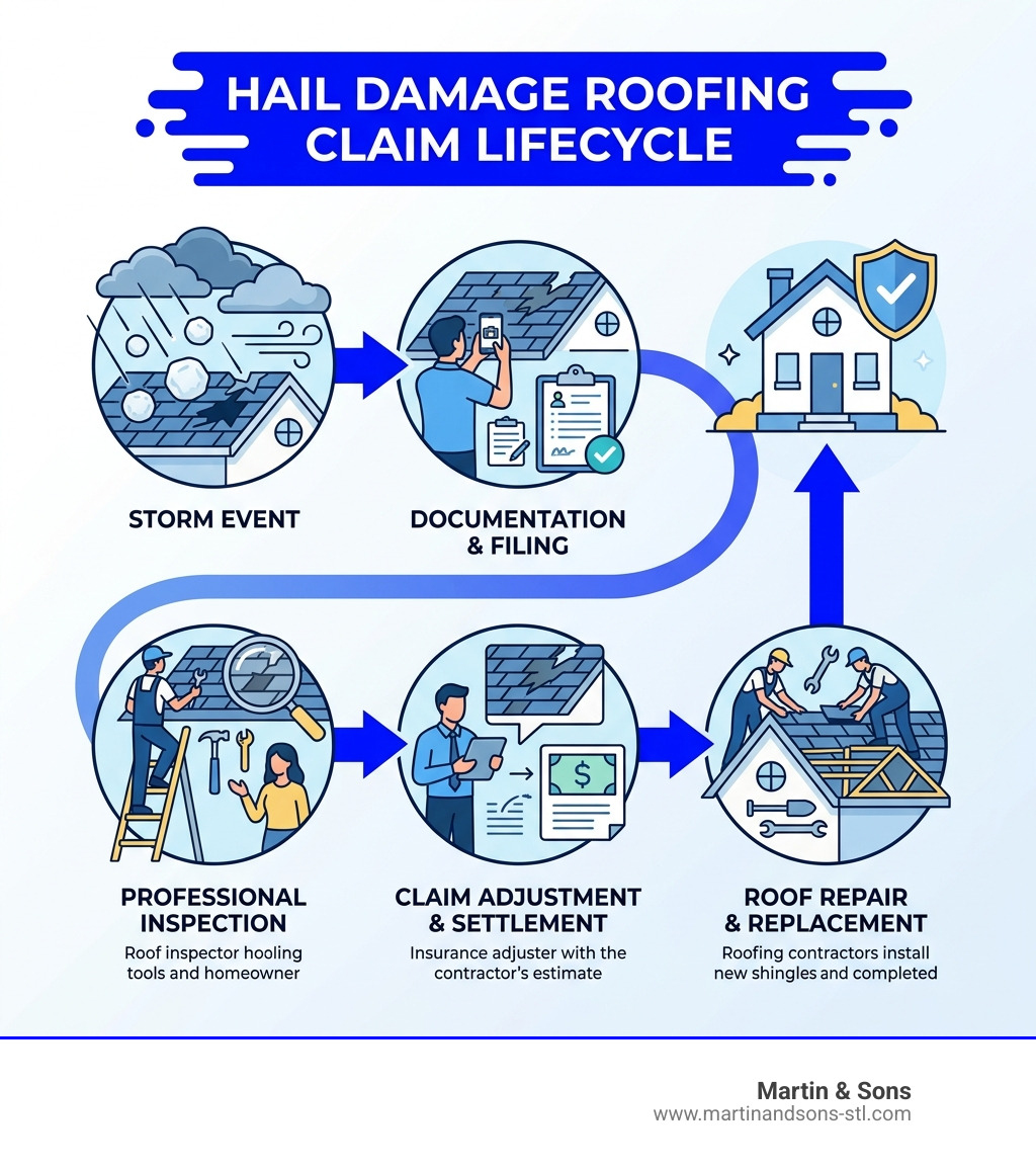 Hail damage roofing claim lifecycle: from storm to inspection to settlement to repair - hail damage roofing claim Hail damage roofing claim lifecycle: from storm to inspection to settlement to repair - hail damage roofing claim