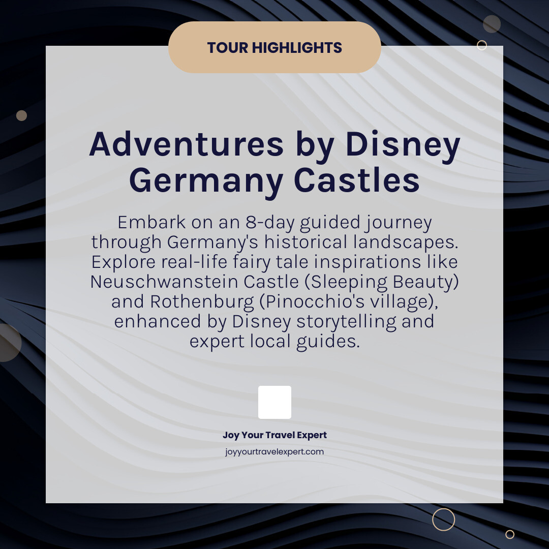 Infographic showing Adventures by Disney Germany castles tour highlights and Disney connections - Adventures by Disney Infographic showing Adventures by Disney Germany castles tour highlights and Disney connections - Adventures by Disney