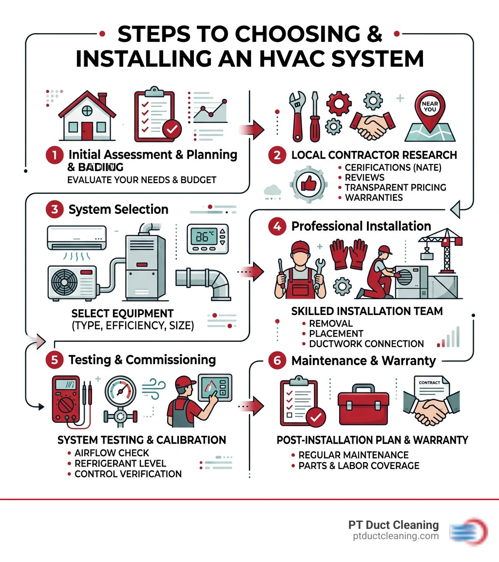 Key steps and components in choosing and installing an HVAC system near you - hvac installation companies near me