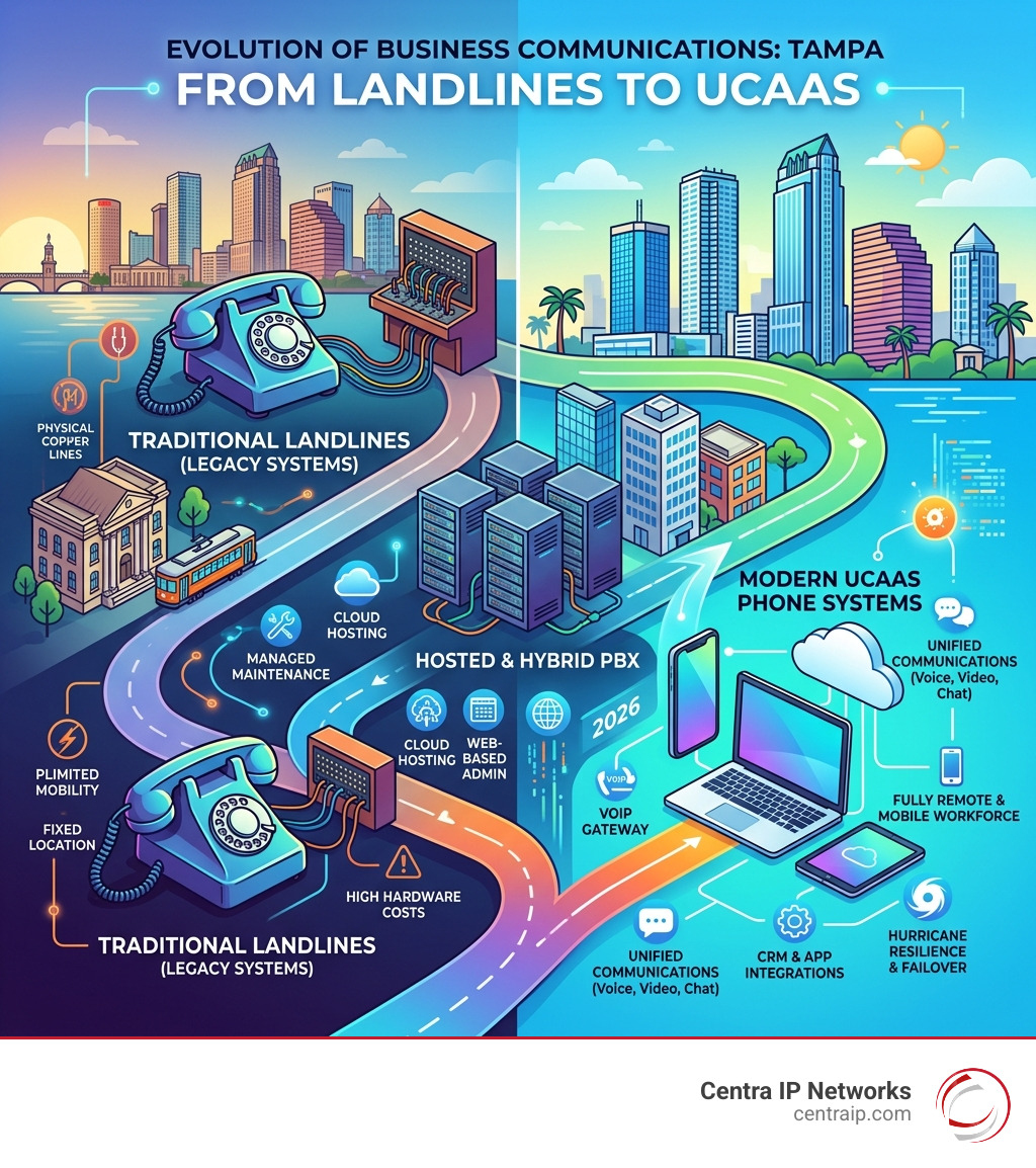 Evolution from traditional landlines to modern UCaaS phone systems for Tampa businesses - business phone systems tampa Evolution from traditional landlines to modern UCaaS phone systems for Tampa businesses - business phone systems tampa
