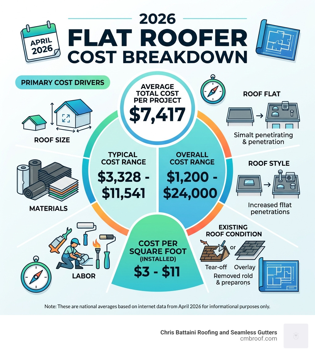 2026 flat roofer cost breakdown - flat roofer cost infographic 
