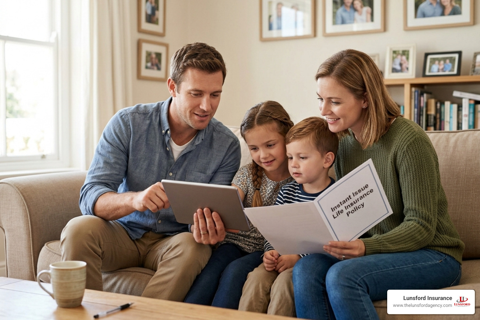 Senior reviewing a life insurance policy document on a laptop - instant issue life insurance policy