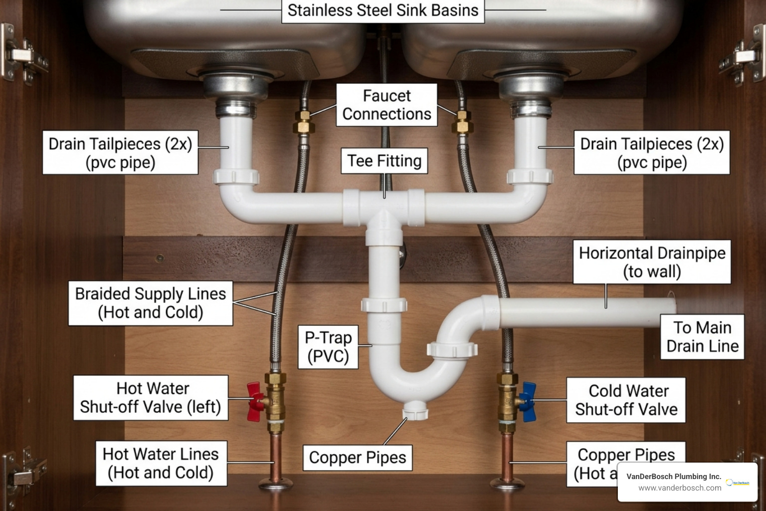 labeled diagram of under-sink kitchen plumbing components - kitchen plumbing labeled diagram of under-sink kitchen plumbing components - kitchen plumbing