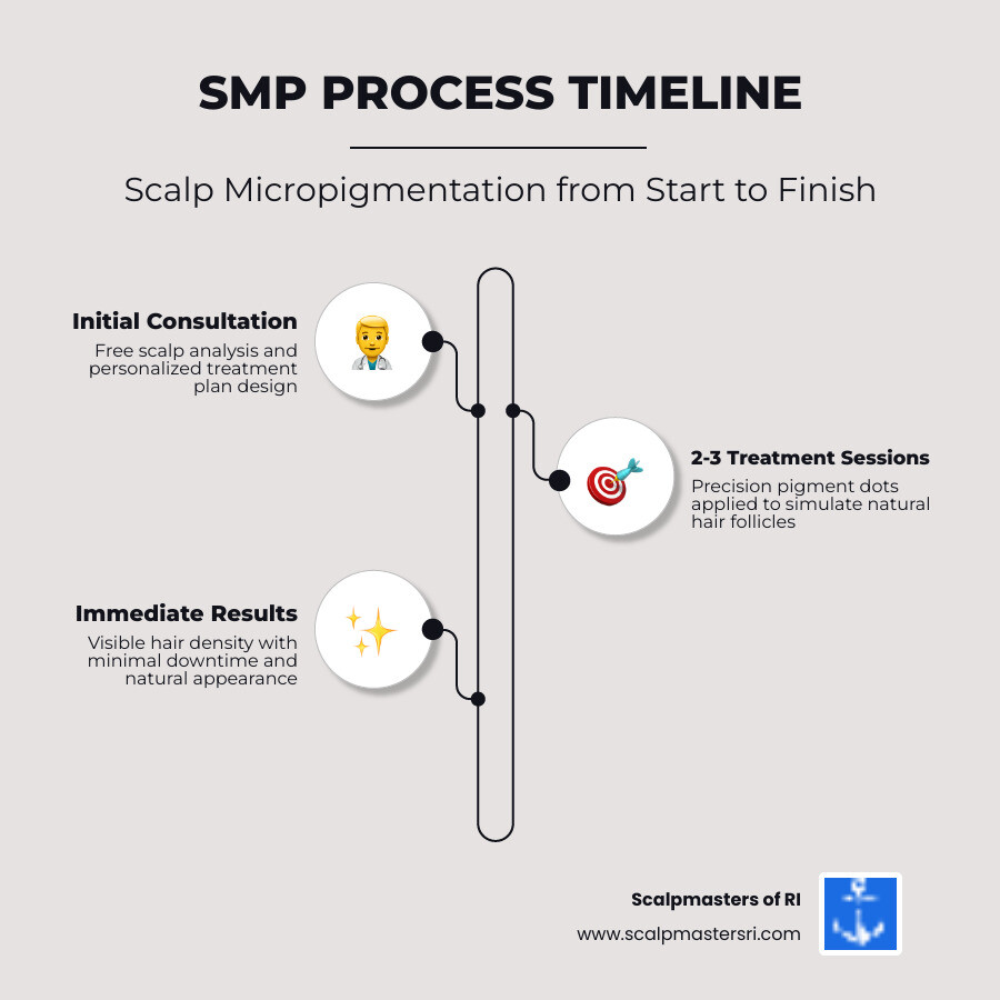 SMP process from consultation to final results infographic for Providence Rhode Island clients - providence