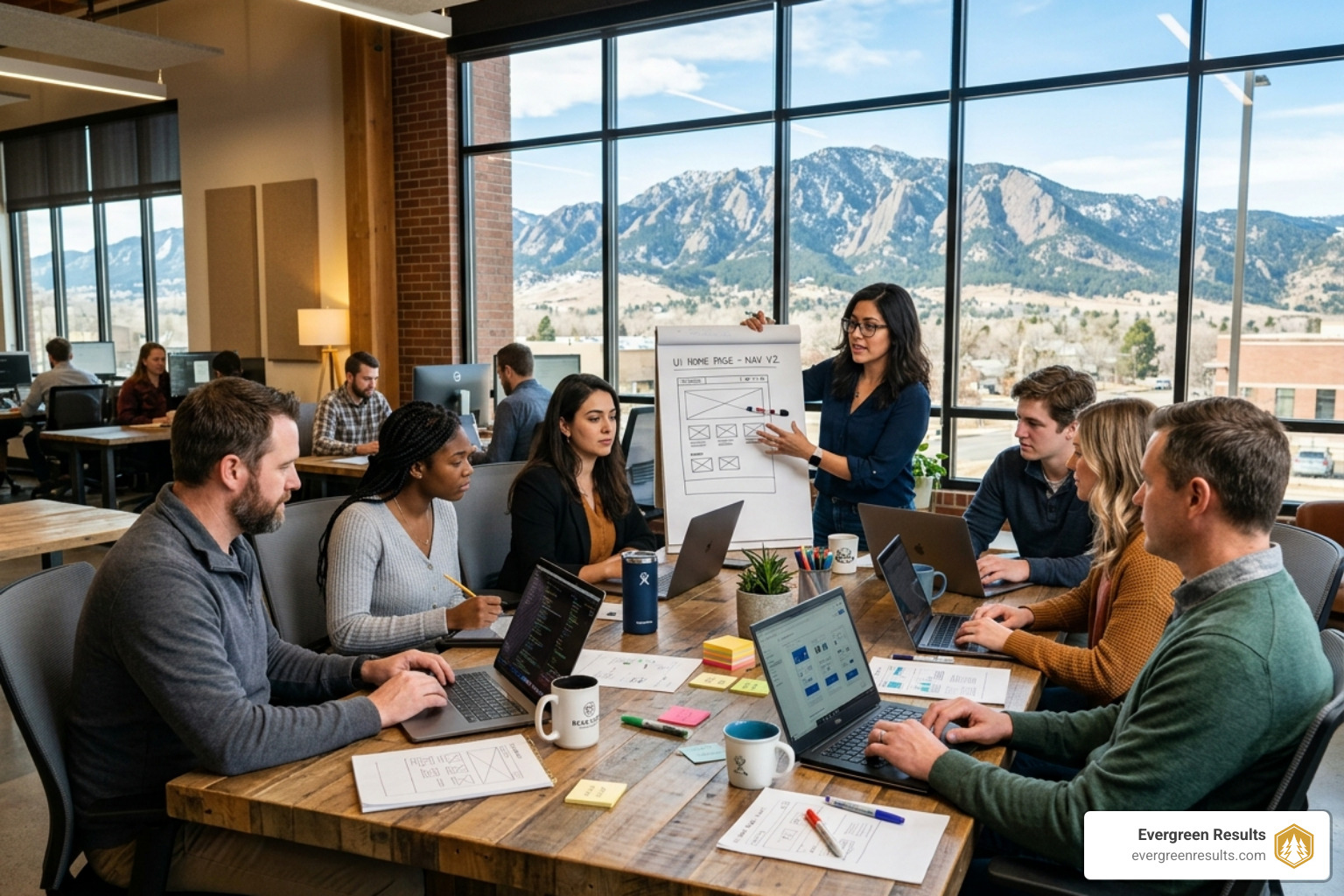 Collaborative design meeting in Fort Collins - Fort Collins website design