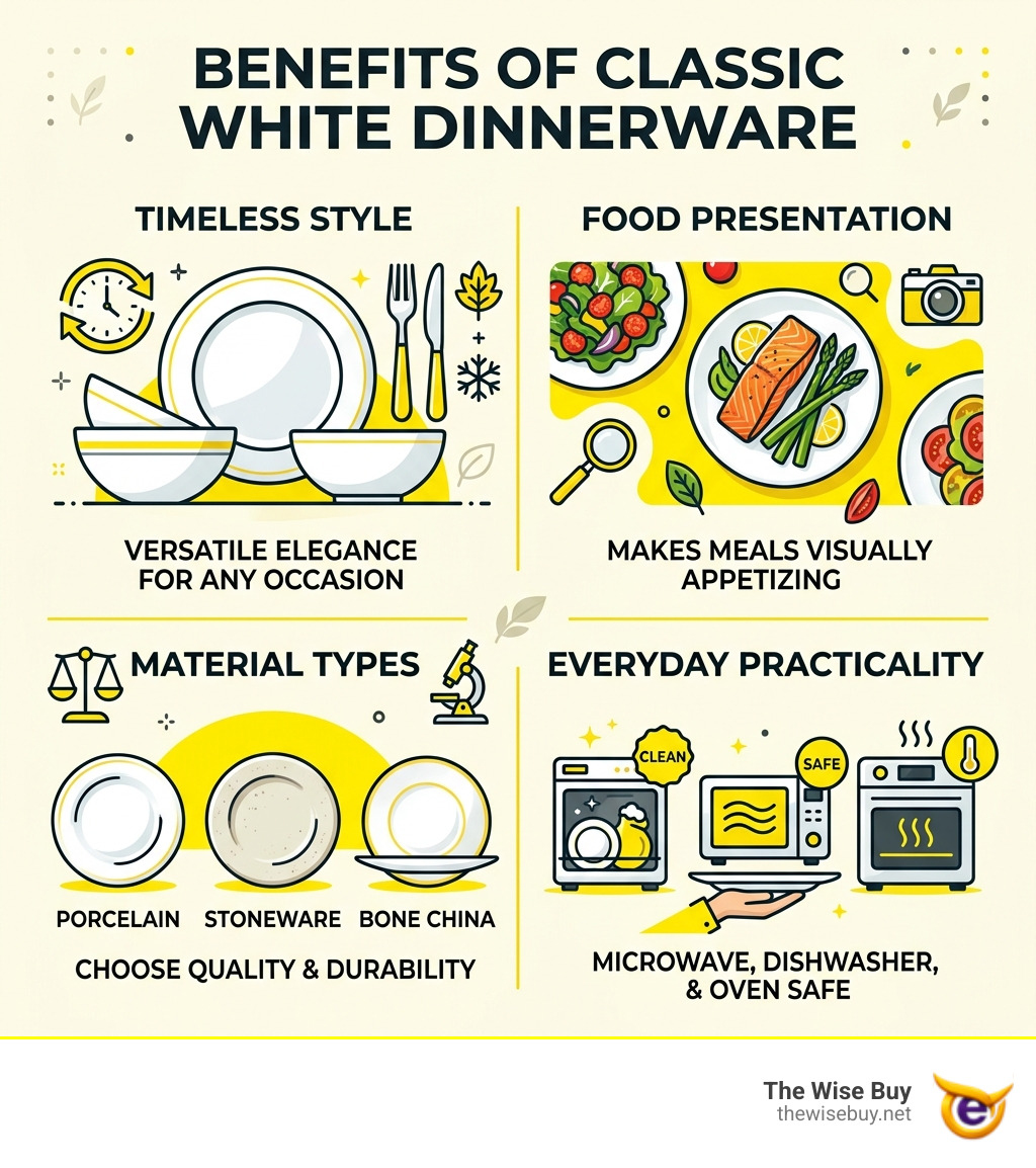 Benefits of classic white dinnerware: timeless style, food presentation, material types, and everyday practicality - classic Benefits of classic white dinnerware: timeless style, food presentation, material types, and everyday practicality - classic