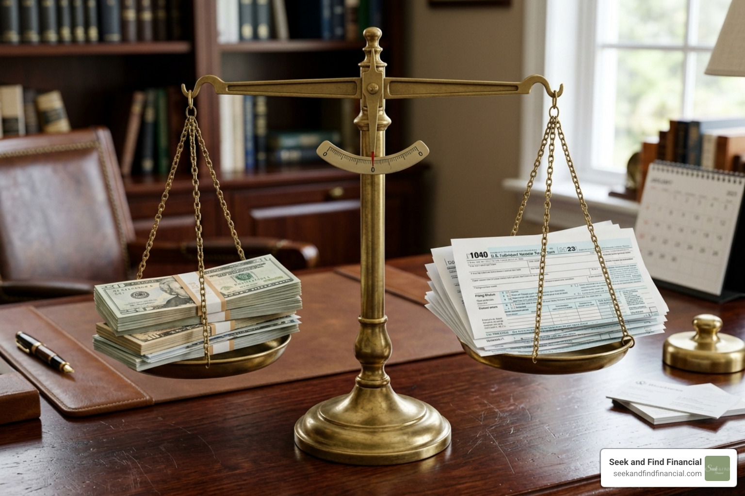 scale balancing money and tax forms - Tax efficient investment strategies
