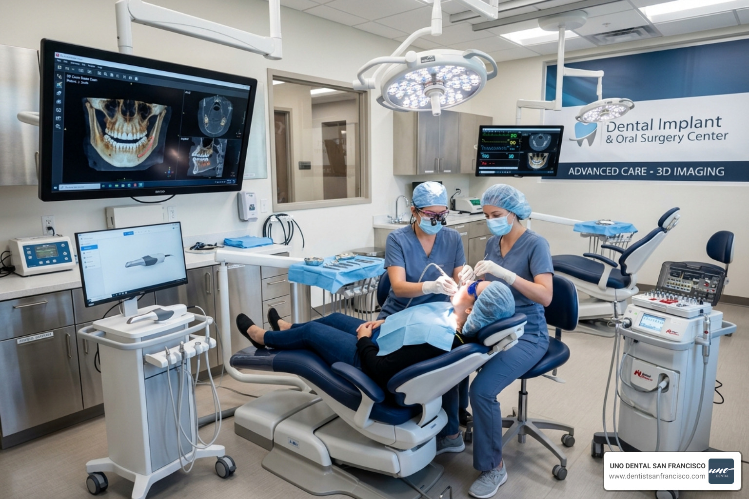 A high-tech dental surgical suite equipped with 3D imaging technology - Bone grafting San Francisco A high-tech dental surgical suite equipped with 3D imaging technology - Bone grafting San Francisco