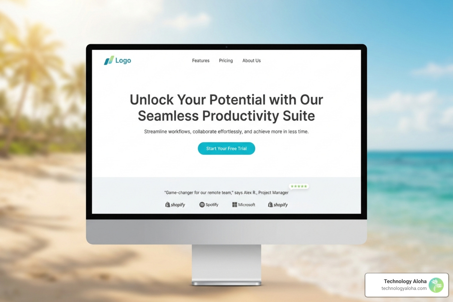 Minimalist landing page layout with 2026 design standards - best converting landing pages 2023