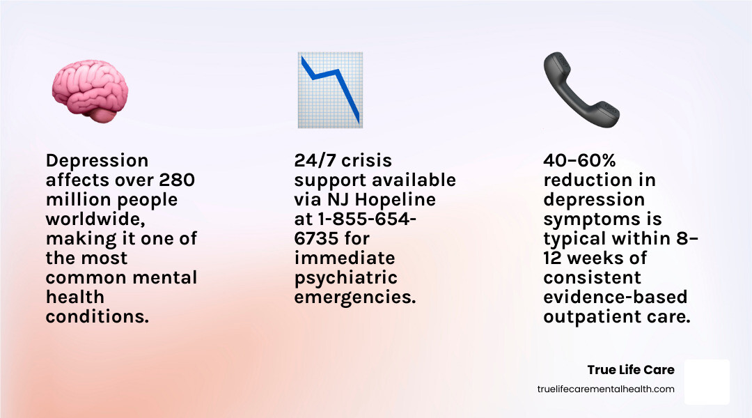 Continuum of care from crisis intervention to long-term depression recovery in Middlesex County NJ - Depression Treatment