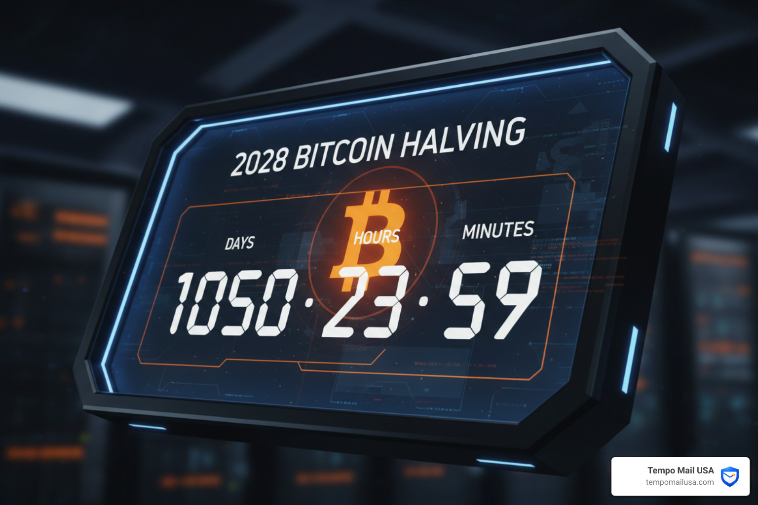 Digital countdown to the 2028 Bitcoin halving event - is bitcoin a good investment