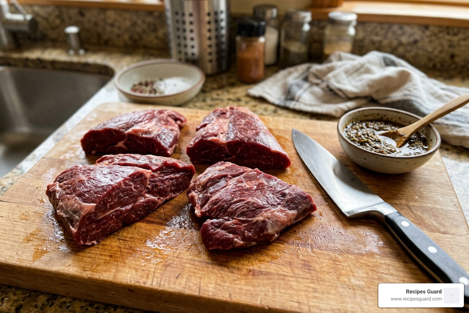 trimmed beef cheeks with silver skin removed, ready for the fermentation paste - beef cheek fermentation technique