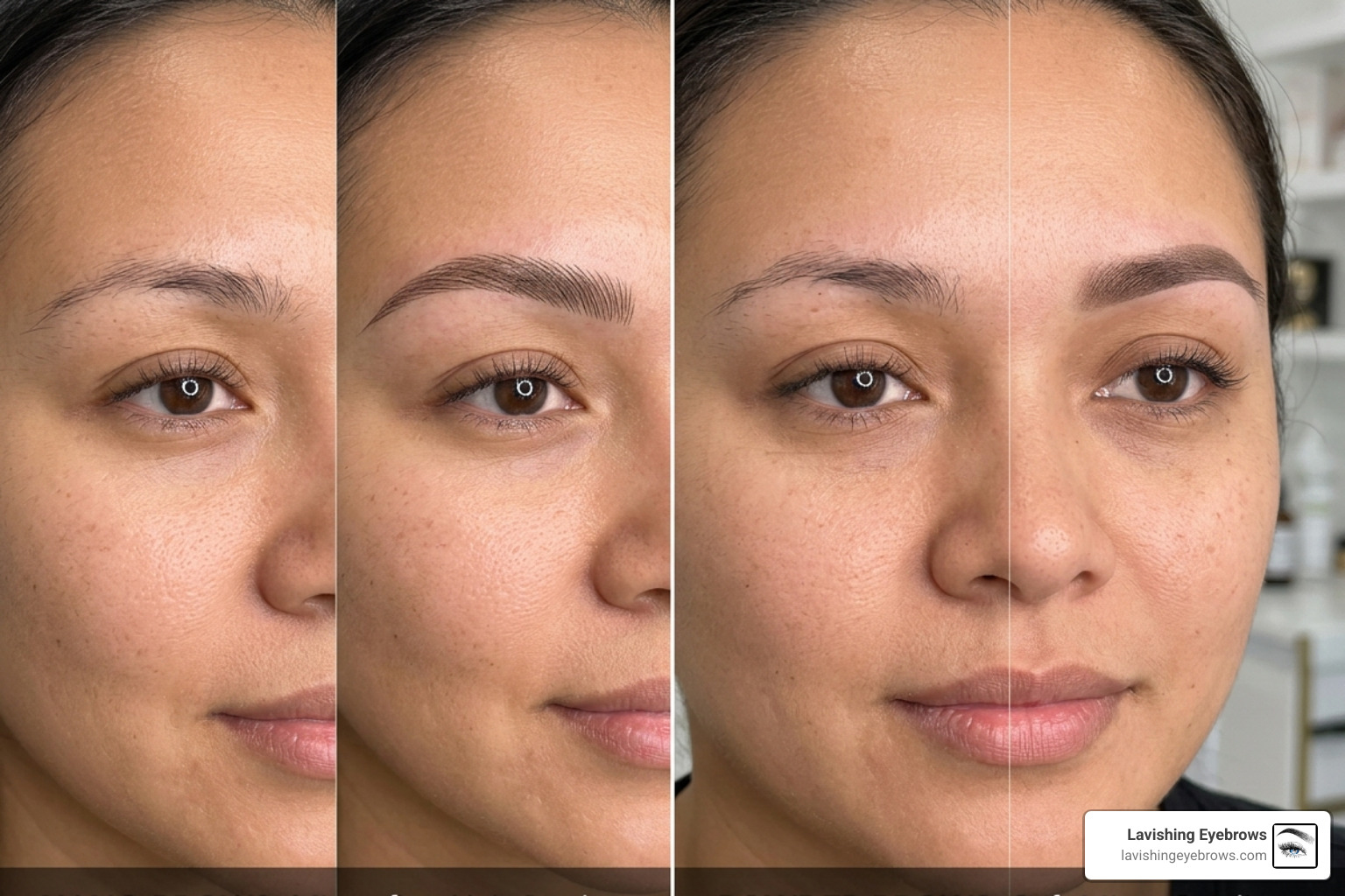 comparison of nano brows vs powder brows styles - microblading Temecula