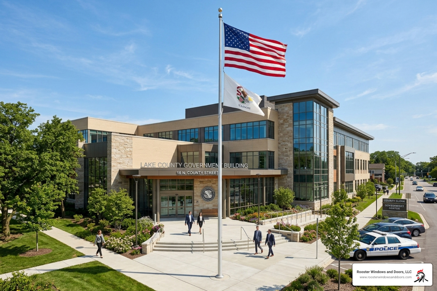 Lake County government building in Libertyville - HOA Approved Windows Libertyville Lake County government building in Libertyville - HOA Approved Windows Libertyville