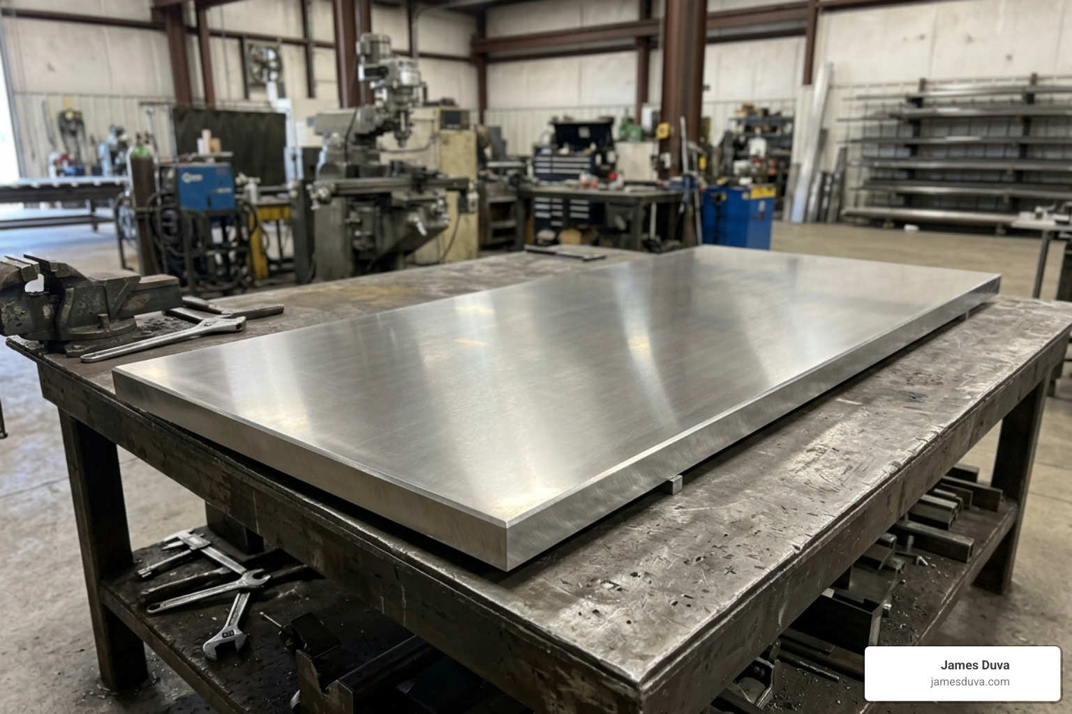 A large 310 stainless steel plate with a smooth metallic finish for industrial use - 310 stainless steel