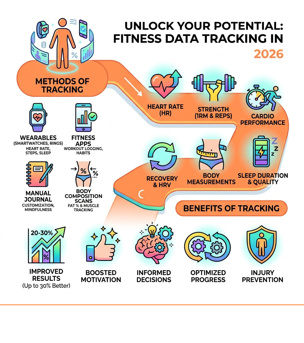 Overview infographic of fitness progress data tracking methods, metrics, and benefits in 2026 - fitness progress data Overview infographic of fitness progress data tracking methods, metrics, and benefits in 2026 - fitness progress data