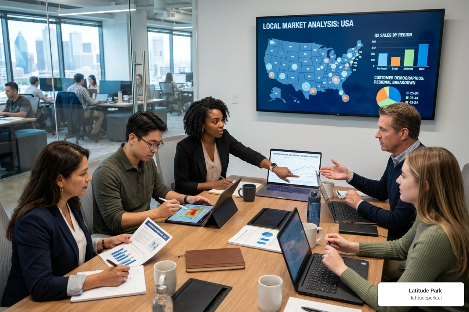Expert team analyzing local market data for franchise growth - franchise digital advertising agency