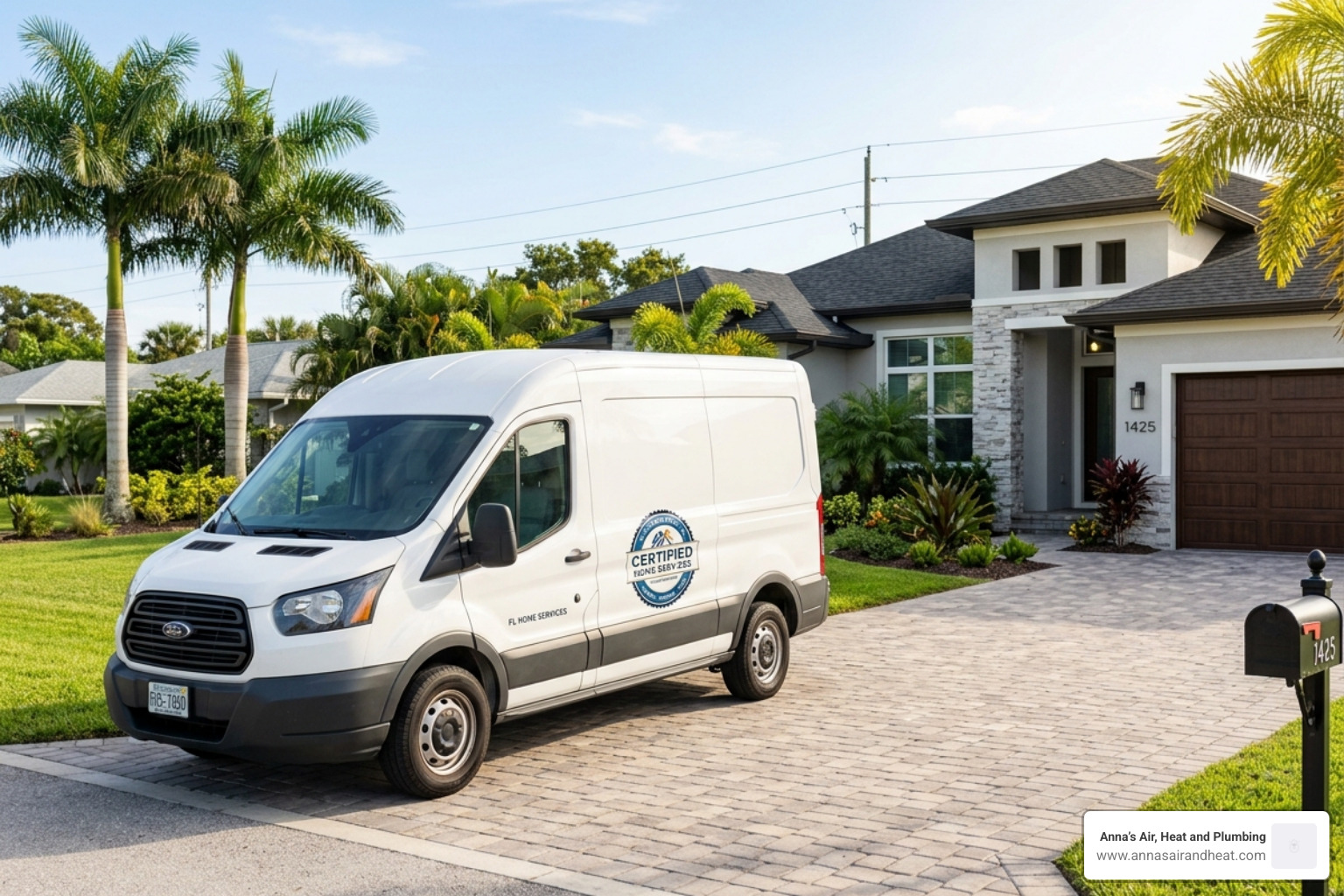 Certification badge displayed proudly on a clean service vehicle parked in a Melbourne FL driveway - what woman owned Certification badge displayed proudly on a clean service vehicle parked in a Melbourne FL driveway - what woman owned