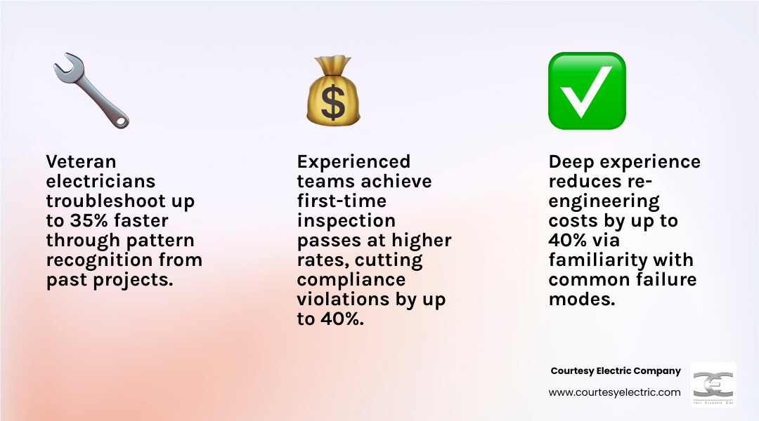 Infographic: How Deep Experience Translates to Better Electrical Solutions - key benefits at a glance - how deep experience Infographic: How Deep Experience Translates to Better Electrical Solutions - key benefits at a glance - how deep experience