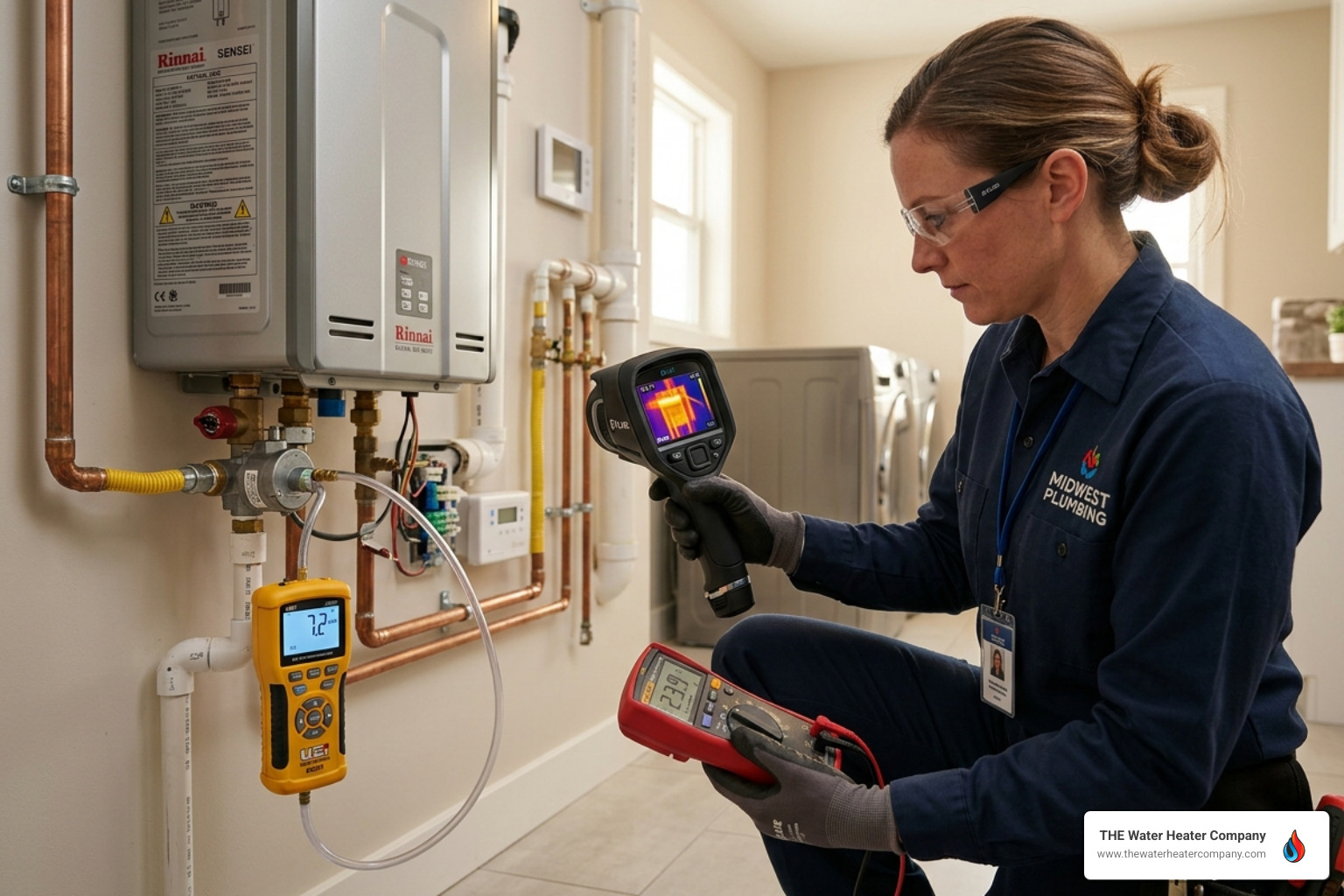 Specialized diagnostic equipment used for water heater repairs - why water heater experts solve problems faster Specialized diagnostic equipment used for water heater repairs - why water heater experts solve problems faster
