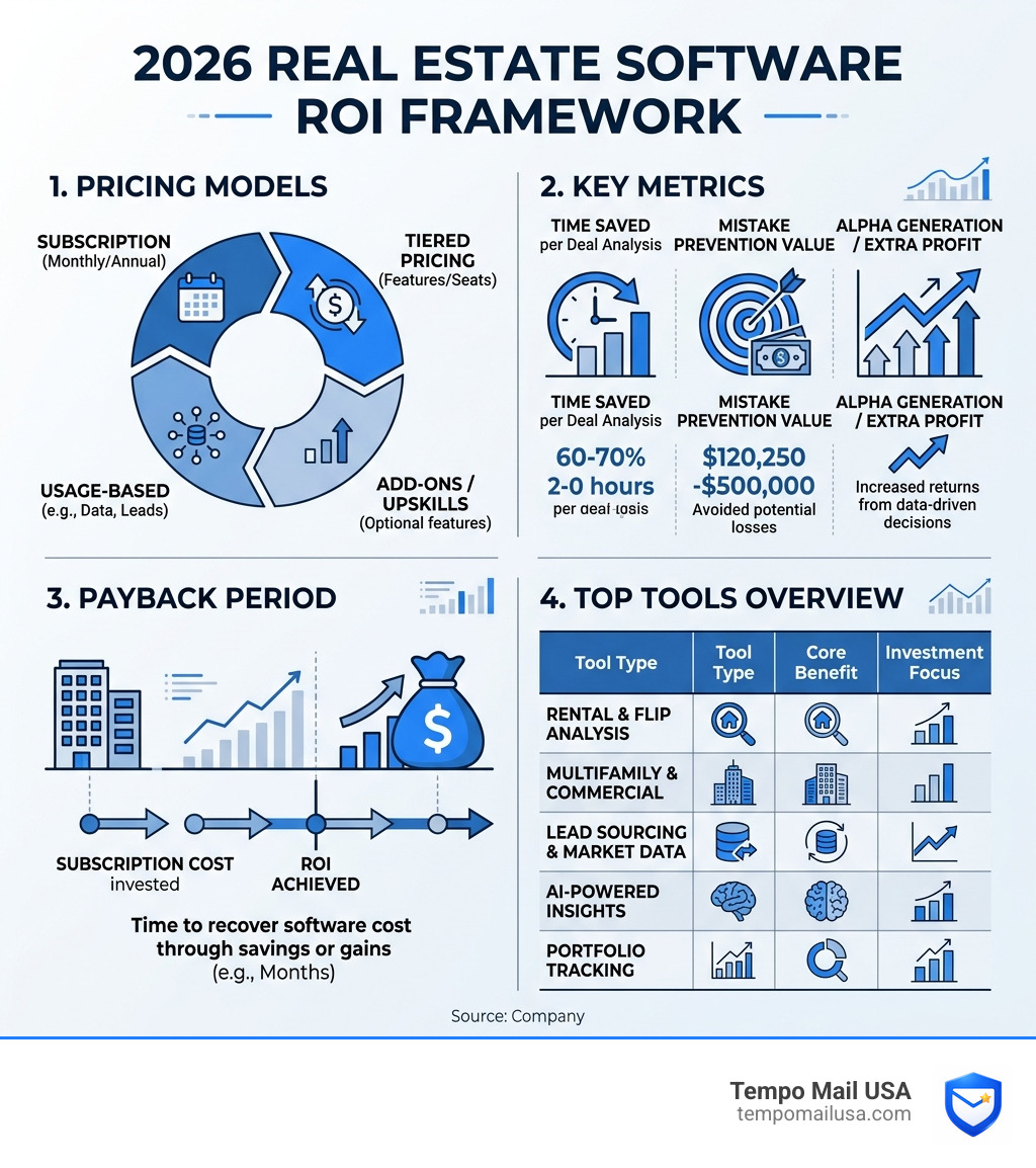 2026 Real Estate Software ROI Framework: pricing models, key metrics, payback period, and top tools - Real Estate Investment