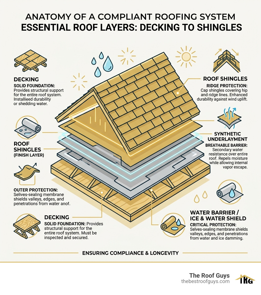roof layers from decking to shingles - new residential roofing infographic roof layers from decking to shingles - new residential roofing infographic