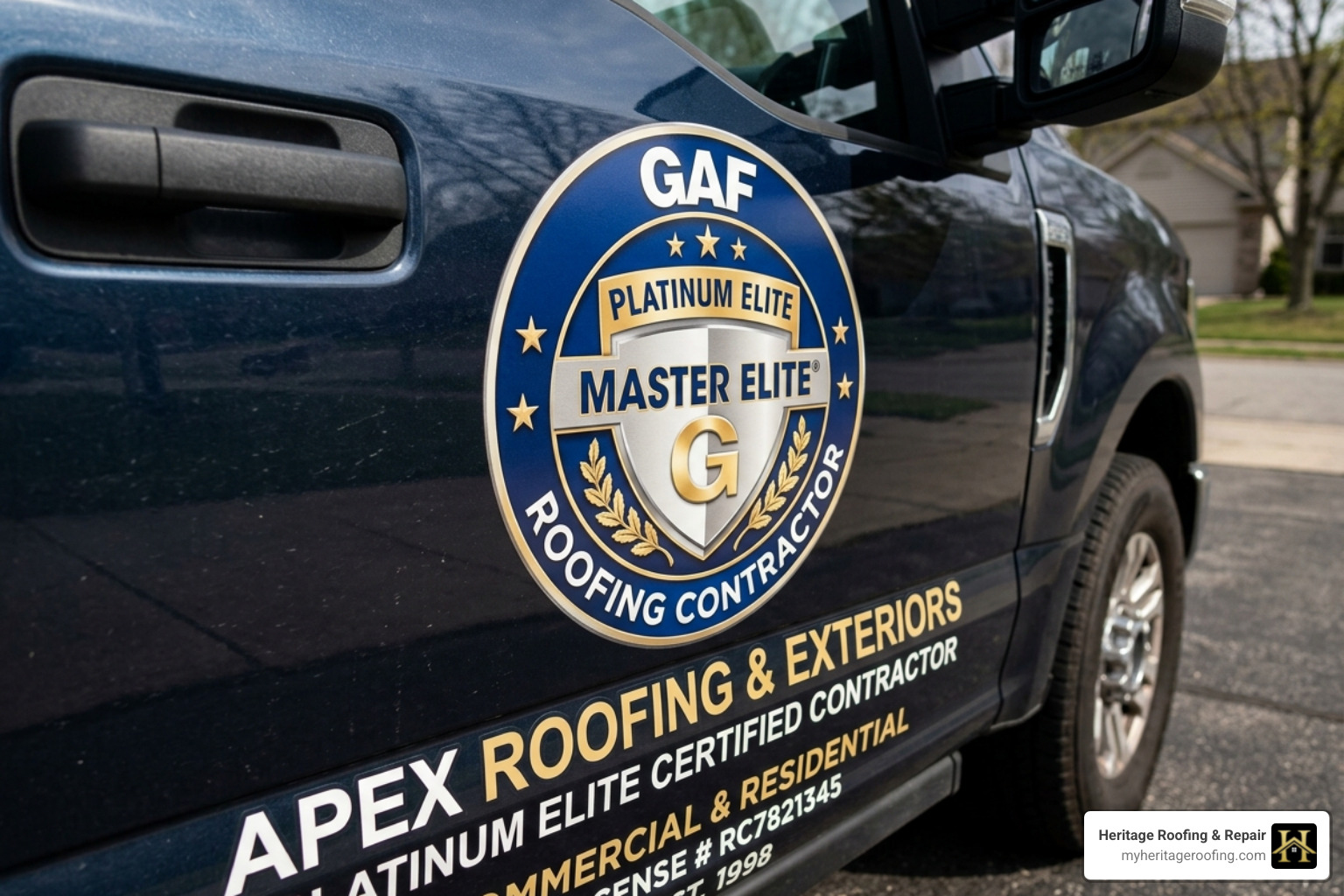 GAF-certified contractor badge - commercial roofers near
