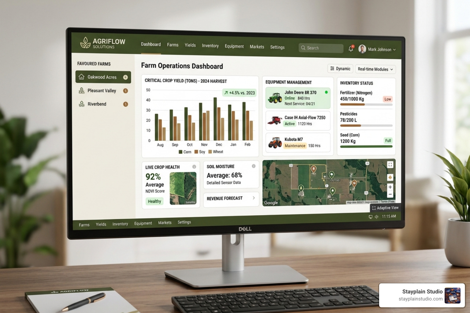 professional agribusiness interface - agriculture web design services