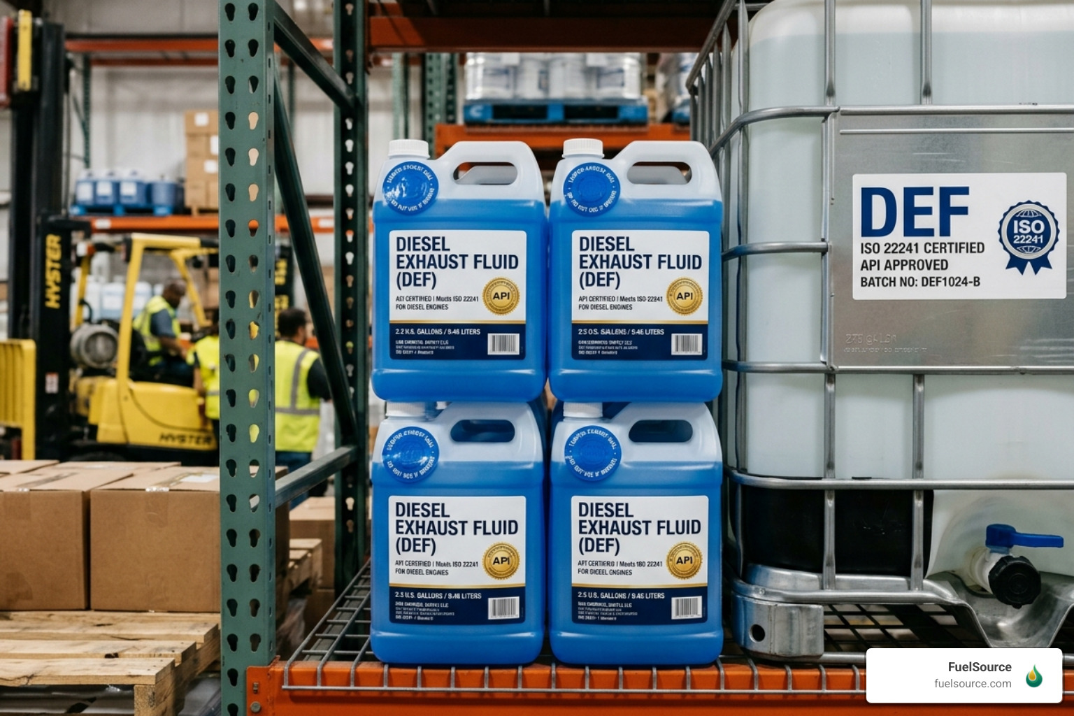API-certified DEF packaging and seals - North Georgia DEF supplier