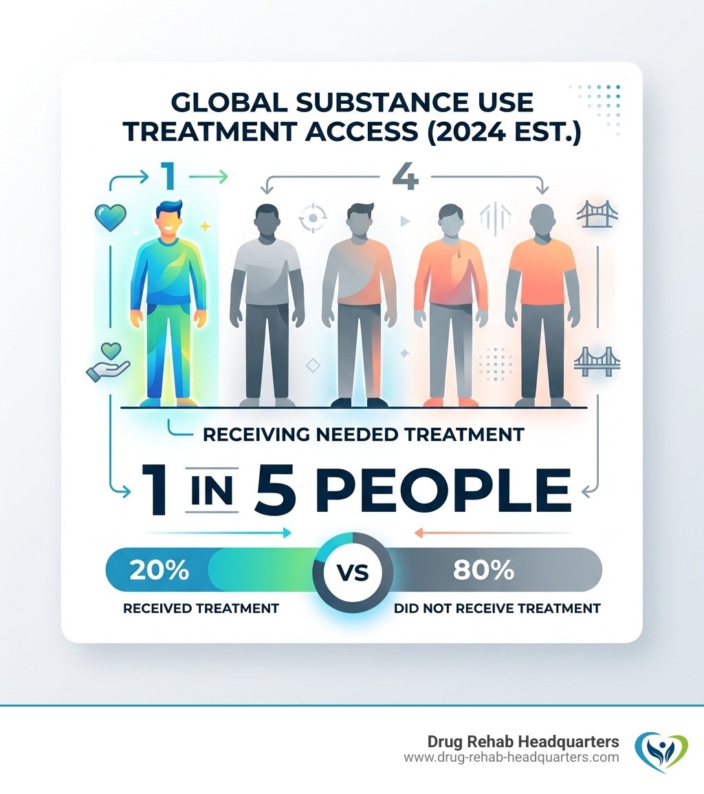 Statistics on substance use treatment showing that 1 in 5 people needing treatment received it in 2024 - state funded detox Statistics on substance use treatment showing that 1 in 5 people needing treatment received it in 2024 - state funded detox