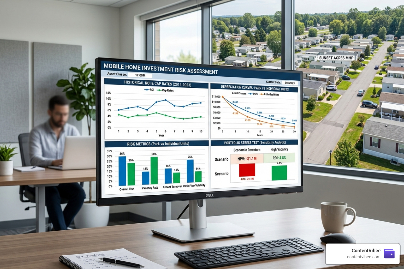 Financial risk assessment chart for mobile home investments - Mobile Home Investment ROI and Financing Risk Analysis