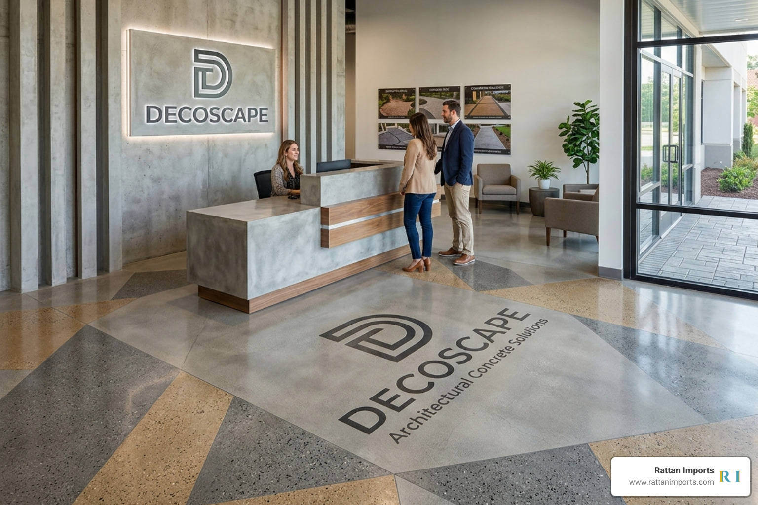 The DecoScape Miami production facility showing advanced machinery and skilled craftsmen - DecoScape
