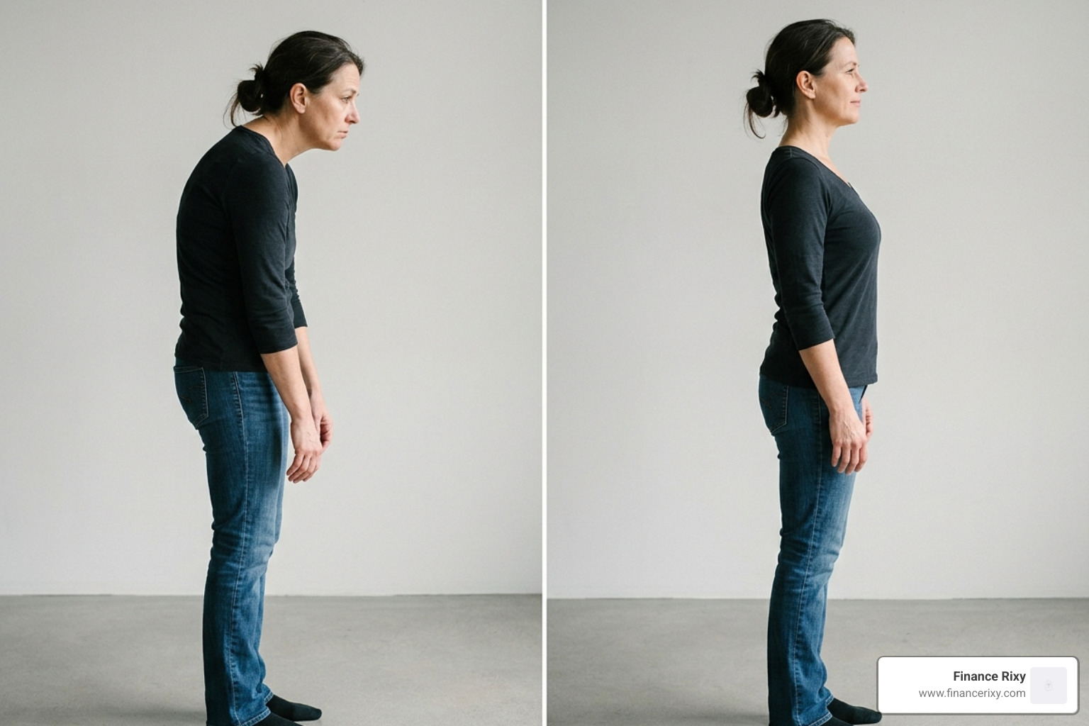 Comparison of stiff, rounded posture versus upright, mobile posture - daily mobility improvement stretches