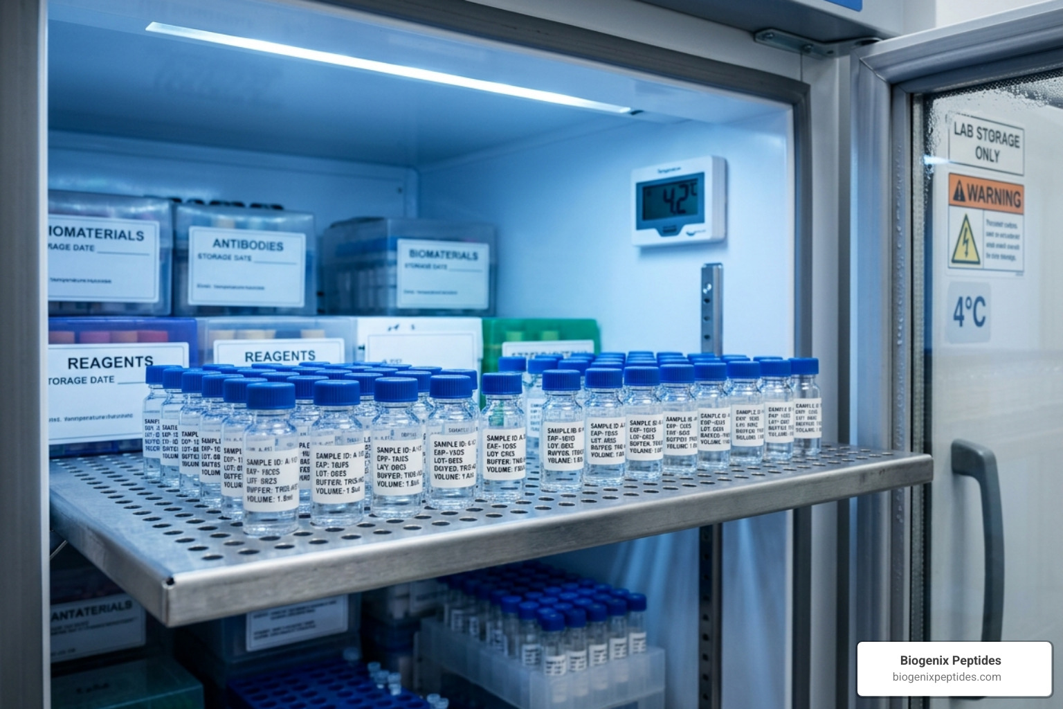 Properly stored vials in a fridge - how long do reconstituted peptides last
