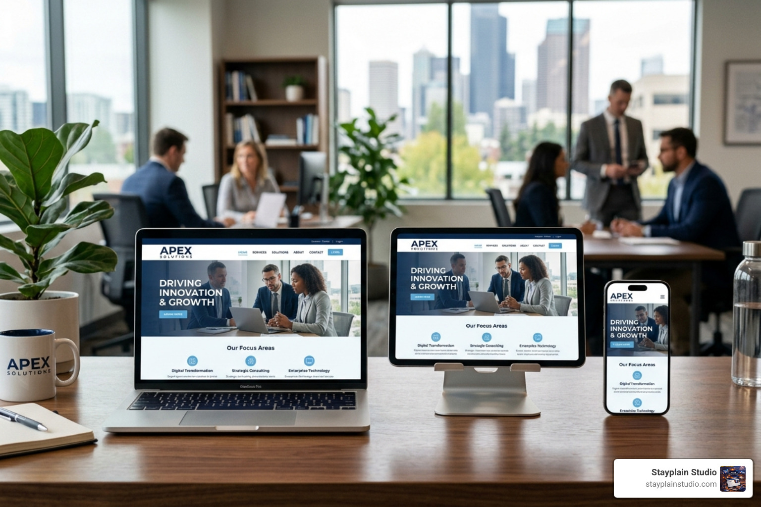 brand consistency across devices - corporate branding website design
