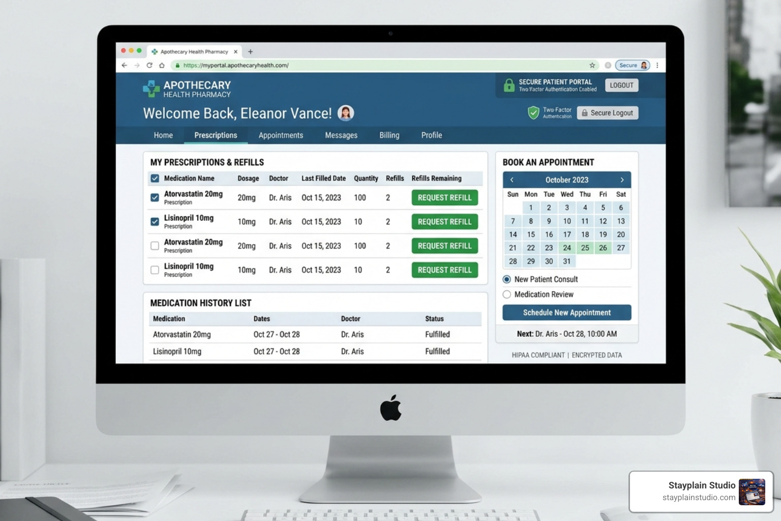 secure patient portal dashboard - online pharmacy website builder secure patient portal dashboard - online pharmacy website builder