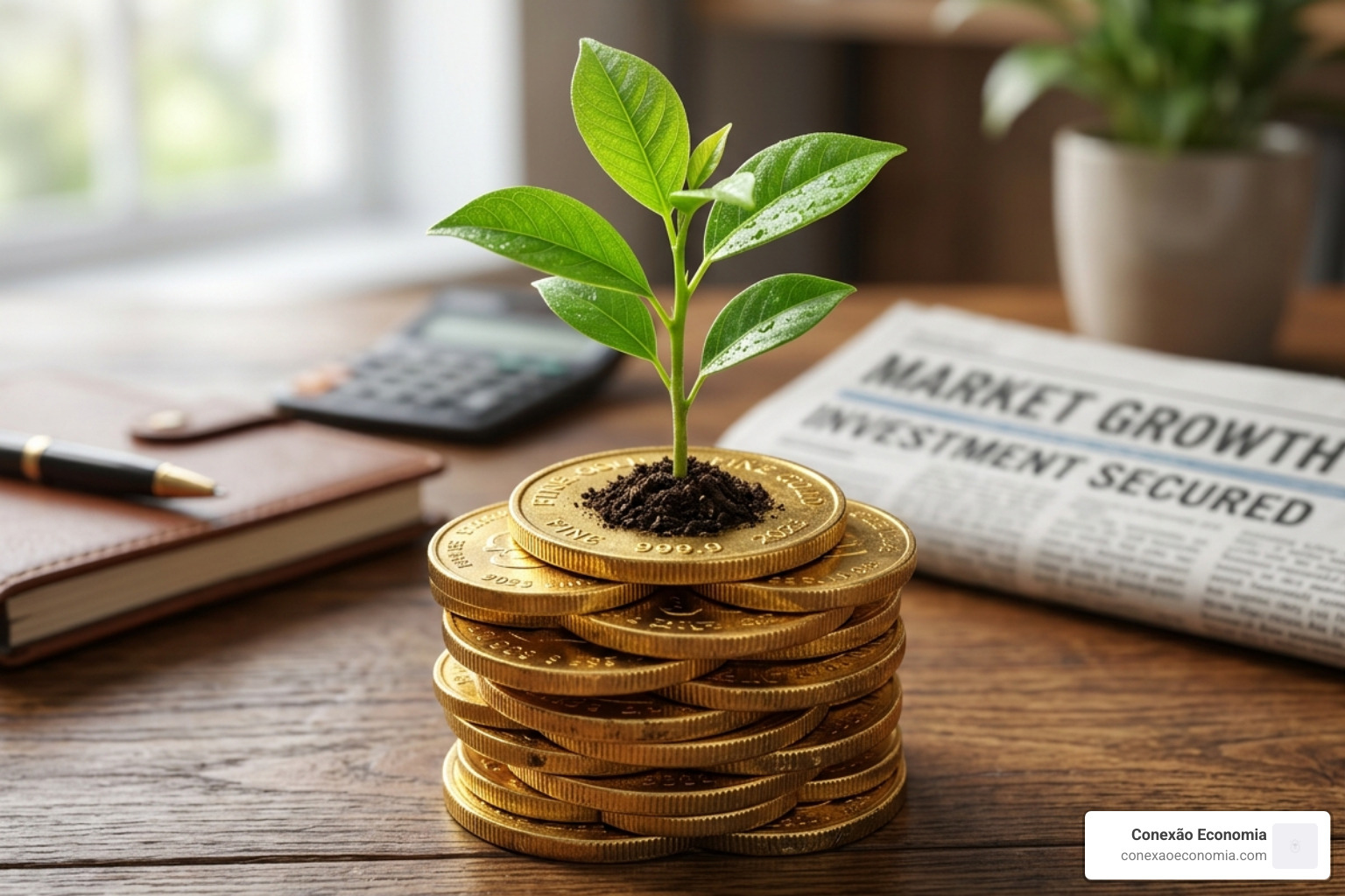 A small plant growing out of a pile of coins representing financial growth - advice about personal finance A small plant growing out of a pile of coins representing financial growth - advice about personal finance