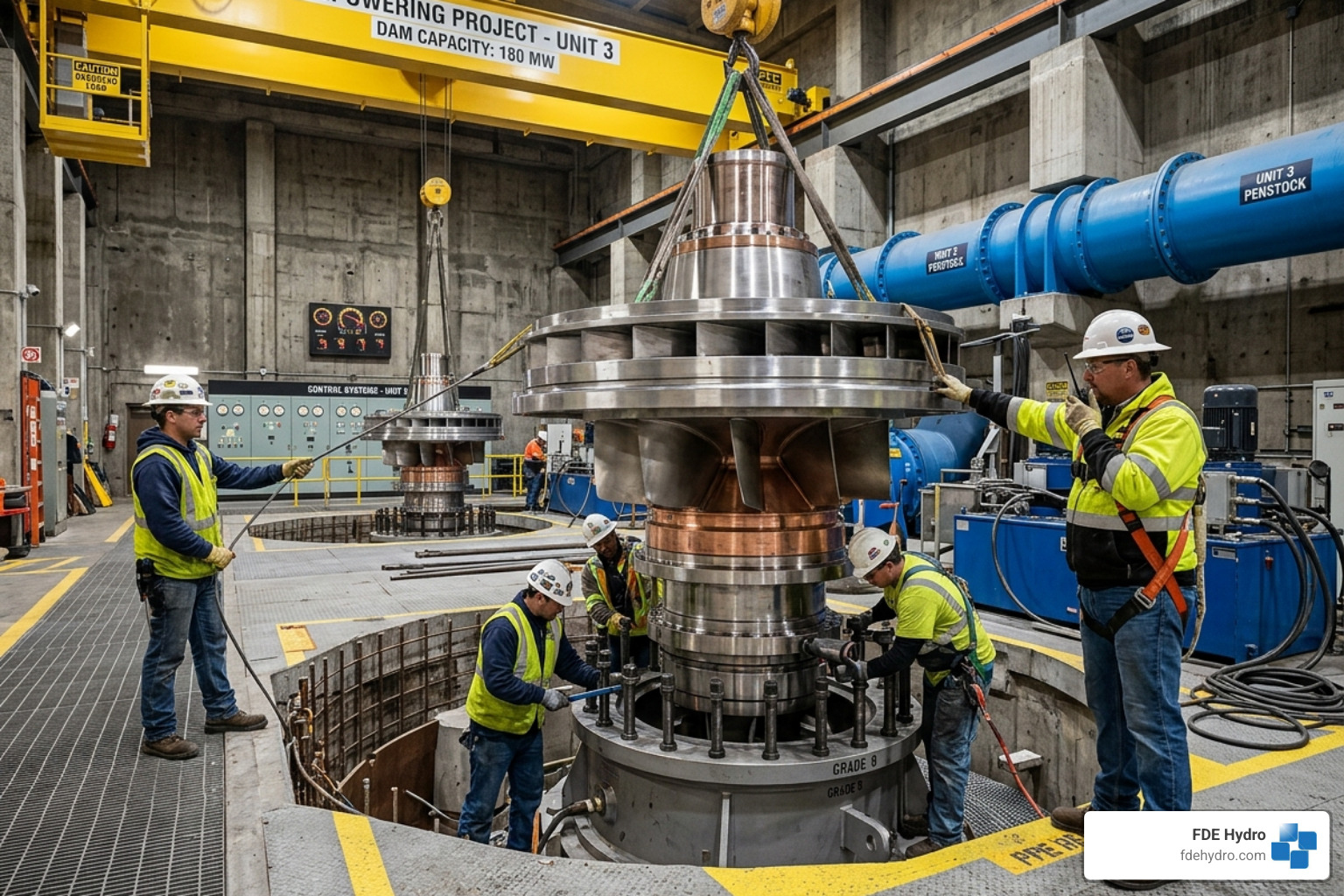 Installation of a modern variable speed turbine in a retrofitted hydropower facility - pumped storage hydropower retrofits