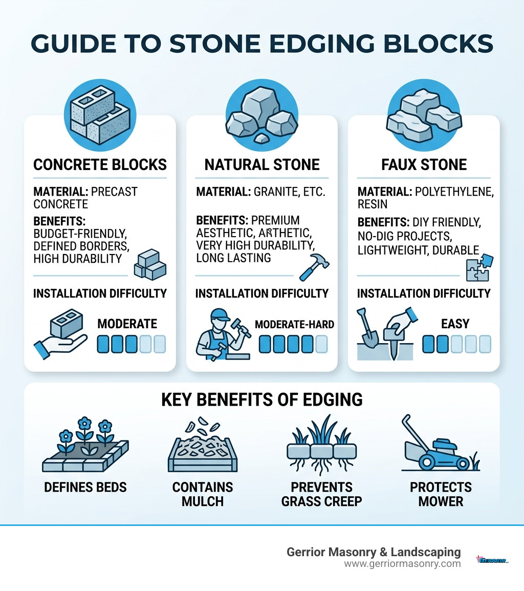 Top 5 Stone Edging Blocks for Gardens
