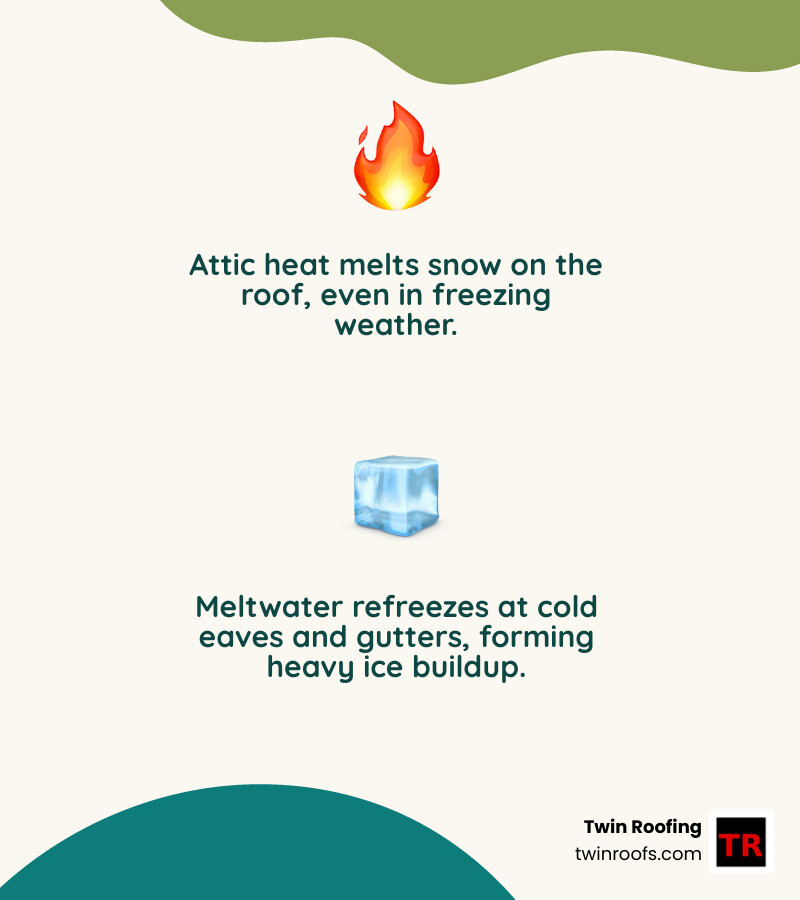 Infographic: Frozen gutters vs. ice dams — key differences, causes, warning signs, and safe removal steps - remove ice from Infographic: Frozen gutters vs. ice dams — key differences, causes, warning signs, and safe removal steps - remove ice from