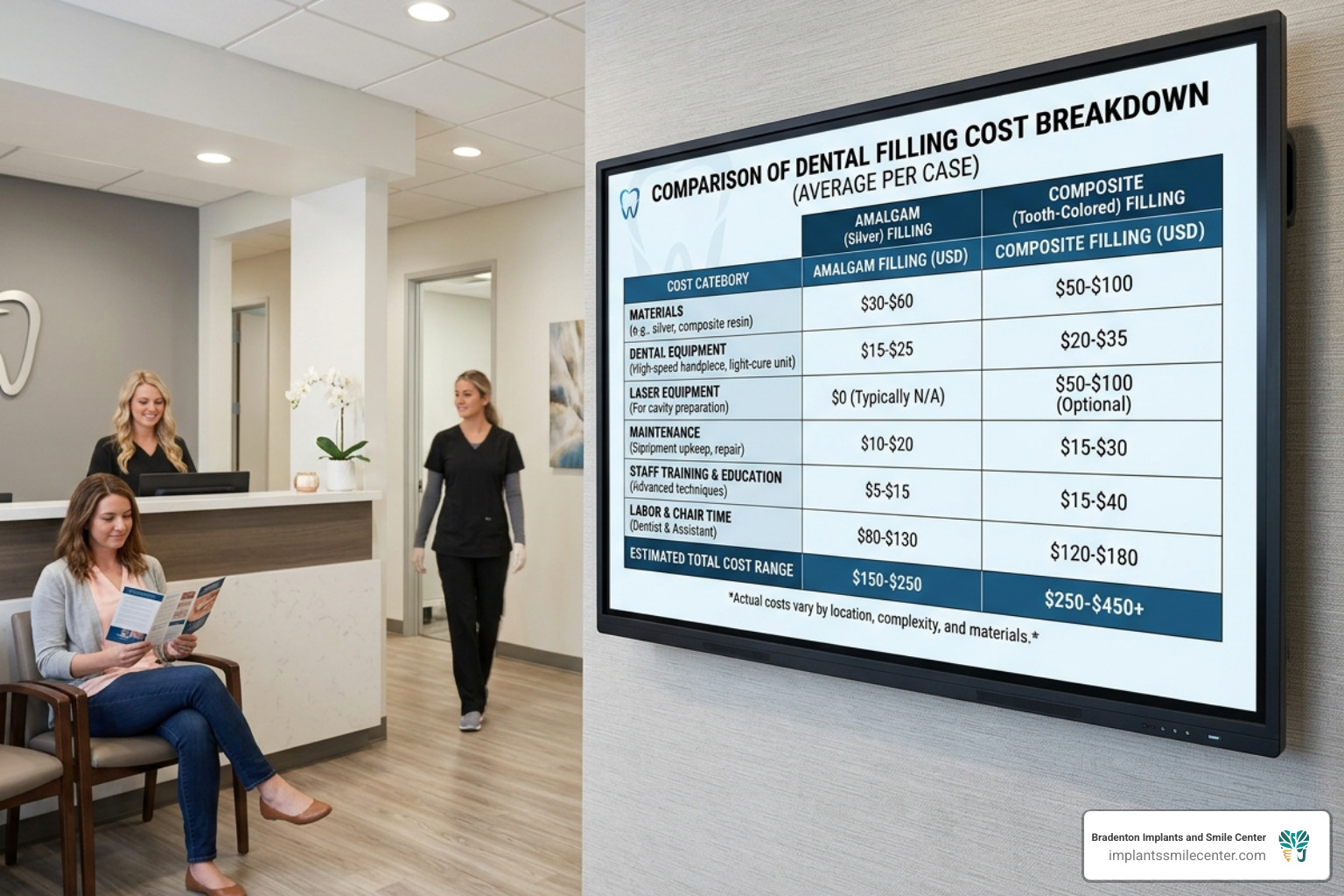 Breakdown of dental costs: equipment, training, and materials - laser filling of teeth disadvantages Breakdown of dental costs: equipment, training, and materials - laser filling of teeth disadvantages
